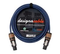 designacable.com 75cm - 2x1.5mm Studio Grade speakON to speakON Speaker Cables - Handmade in the UK using Van Damme Blue Series Loudspeaker Cable & Neutrik NL2FX 2 pole Speakon connectors.