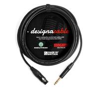 designacable.com 75cm - Low Capacitance' Balanced Female XLR to TRS Jack Cable - Handmade in the UK using Mogami W2549 Microphone Cable & Neutrik NC3FXX-B XLR & NP3X-B TRS Jack.