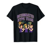 Designated Hype Team Party Crew Graphic Print T-Shirt