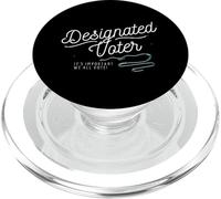 Designated Voter Democracy Voting Gift For Registered Voters PopSockets PopGrip for MagSafe