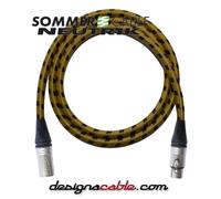 Designcable 4m Sommer Vintage CS Microphone Lead Neutrik XLR to XLR - Silver