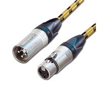 Designcable 50cm Sommer Vintage CS Microphone Lead Neutrik XLR to XLR - Silver