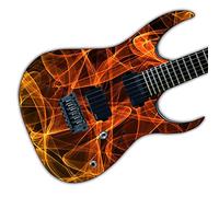 DesignDivil Custom Guitar Skin Vinyl Wrap Laminated Air Lease Print Decal. Flame Swirl GS10