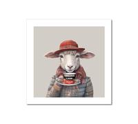 Designed By Lorna Watercolour Alice the Yorkshire Lass Sheep Country Wall Art Print Unframed Wall Art Poster Print