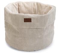Designed By Lotte Cat Basket Ribbed Light Gray 50X50X35 Cm Soft & Washable