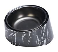 Designed By Lotte Cat Bowl Vita Marble Black 160Ml 14X5.31In Anti-Slip