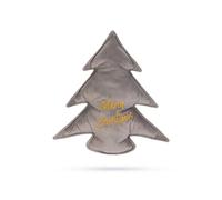 Designed by Lotte Christmas Tree, Dog Toy, Velvet, Grey, 27 x 27 x 3 cm