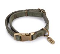 Designed By Lotte Dog Collar Velura Green - Adjustable & Stylish For Dogs