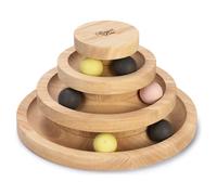 Designed By Lotte Katzenspielzeug Wooden Play Tower Mia 26X26Cm Brown Natural