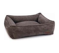 Designed By Lotte Ribbed Brown Dog Bed - Washable & Non-Slip