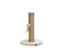 Designed by Lotte Ribbed Cat Scratching Post Light Grey 35 x 35 x 50 cm