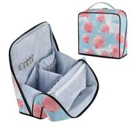 Designed Cosmetic Bag Blush Balloons Floating in The Light Blue Sky