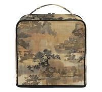 Designed Cosmetic Bag with dividers Pictures of Brown Weave Styles | stylish Large Capacity Travel Cosmetic Bag Vertical Free-Standing