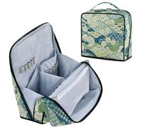 Designed Cosmetic Bags Green Japanese Zephyr Cherry Blossoms