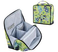 Designed Cosmetic Toiletry Bags Boho Green Bloom Blue