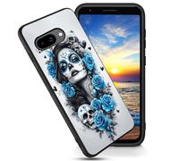Designed for Google Pixel 10a Case,Soft Frosted TPU Ultra Thin Cover,Shock-Absorption,Anti-Scratch Protective Case for Google Pixel 10a 6.3",Day of The Dead Sugar Skull Women