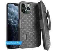 Designed for iPhone 11 Pro Case with Belt Clip Holster - Kickstand Cover Phone Case - Black