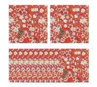 Designed for Ironing Bead Melting Mat | 12 Pieces with Floral Pattern - Bead ironing mat | For adults, hobbyists, home, workshop, school, projects and fun