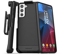 Designed for Samsung Galaxy S21 Belt Clip Case (Thin Armor) Slim Grip Phone Cover with Holster - Black (S21)