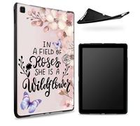 Designed for Samsung Galaxy S6 Lite 10.4" (SM-P625/P620/P619/P615) Case, Matte TPU Rubber Back with Sakura Butterfly, Slim Rubber Soft Silicone Shockproof Protective Cover