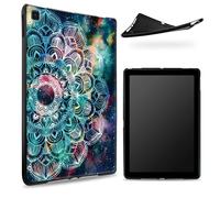 Designed for Samsung Galaxy Tab A7 10.4" 2020 (SM-T500/T505/T507) Case, Matte TPU Rubber Back with Art Mandalas, Slim Rubber Soft Silicone Shockproof Protective Cover