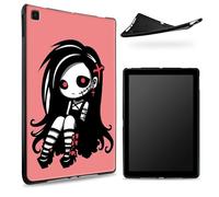 Designed for Samsung Galaxy Tab A7 10.4" 2020 (SM-T500/T505/T507) Case, Matte TPU Rubber Back with Cute Zombie Girl, Slim Rubber Soft Silicone Shockproof Protective Cover