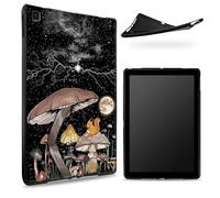 Designed for Samsung Galaxy Tab A7 10.4" 2020 (SM-T500/T505/T507) Case, Matte TPU Rubber Back with Mushroom Moon Squirrel, Slim Rubber Soft Silicone Shockproof Protective Cover