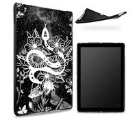 Designed for Samsung Galaxy Tab A7 10.4" 2020 (SM-T500/T505/T507) Case, Matte TPU Rubber Back with Witchy Snake Moon, Slim Rubber Soft Silicone Shockproof Protective Cover