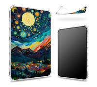 Designed for Samsung Galaxy Tab A7 Lite 8.7 inch 2021 (SM-T220/T225) Case, Transparent Back with Brilliant Night, Slim Soft TPU Corner Protection Shockproof Bumper Cover