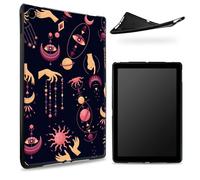 Designed for Samsung Galaxy Tab A8 10.5" 2022 Model (SM-X200/X205/X207) Case, Matte TPU Rubber Back with Witchy Gothic Moon Sun, Slim Rubber Soft Silicone Shockproof Protective Cover