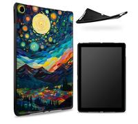 Designed for Samsung Galaxy Tab A8 10.5" 2022 Model (SM-X200/X205/X207) Case, Matte TPU Rubber Back with Brilliant Night, Slim Rubber Soft Silicone Shockproof Protective Cover