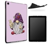 Designed for Samsung Galaxy Tab A8 10.5" 2022 Model (SM-X200/X205/X207) Case, Matte TPU Rubber Back with Cute Little Purple Dwarf, Slim Rubber Soft Silicone Shockproof Protective Cover