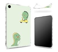 Designed for Samsung Galaxy Tab Galaxy Tab A9+/A9 Plus 11 inch 2023 Case, Transparent Back with Green Dinosaur, Slim Soft TPU Corner Protection Shockproof Bumper Cover