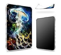 Designed for Samsung Galaxy Tab Galaxy Tab A9+/A9 Plus 11 inch 2023 Case, Transparent Back with Jellyfish Galaxy, Slim Soft TPU Corner Protection Shockproof Bumper Cover