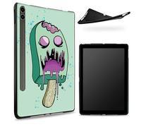 Designed for Samsung Galaxy Tab S6 10.5" 2019 SM - T860/T865 Case, Matte TPU Rubber Back with Zombie Ice Cream, Slim Rubber Soft Silicone Shockproof Protective Cover with S Pen Holder