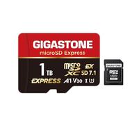 【Designed for Switch 2】GIGASTONE 1TB microSD Express, MicroSDXC Express Memory Card SD 7.1 Speed up to R/W 800/650MB/s Compatible with Nintendo-Switch 2, Professional Camera, A1 V30 U3,with SD Adapter
