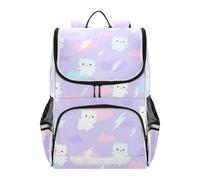 Designed kids backpack boys 16 inch Cute Animal Guy Lightening Pastel | backpacks in bulk for kids with chest strap bookbags for teen girls