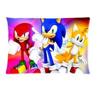 Designed Pillowcase Sonic the Hedgehog Bedding Pillowcase Custom Zippered Pillow Cases 20x30 (Two sides)