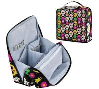Designed Standing Make Up Case Colorful Sugar Skulls Day of The Dead