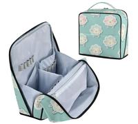 Designed Standing Make Up Case Sheep Ash Sticker Style Lake Blue