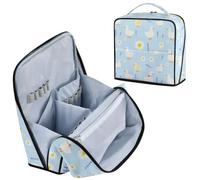 Designed Standing Makeup Bag Cute Duck Daisy Lavender