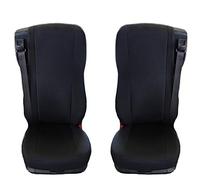 Texmar Designed to fit DAF 106 XF TRUCK FABRIC TAILORED SEAT COVERS BLACK 2 pieces