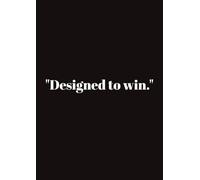 "Designed to win.": A4 sized notebook for teenagers , college students , specially for hard yet smart workers