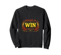 Designed To Win Bold Victory Motivation Design Sweatshirt