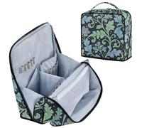 Designed Travel Bag Seaweed Leaf Blue Flower William Morris | Cosmetic Toiletry Bags with dividers Zipper Large Make Up Bag Vertical Free-Standing