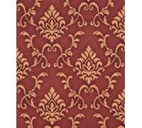 Designer 70cm Vinyl Wallpaper - Regency Romance (Gold Fleur-de-Lis on Red/Gold)
