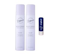Designer Alise SCENTED Body Spray instant freshness,Twin Pack 100ML With Free Orignial Lip Balm