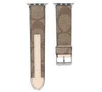 Designer Band Compatible with Apple Watch 38/40/42/44mm, Luxury Genuine Leather Replacement Wristband Strap for iWatch Series 7/6/5/4/3/2/1/SE