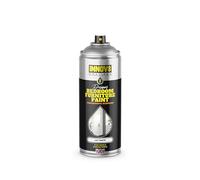 DESIGNER BEDROOM FURNITURE SPRAY PAINT - DIY - WARDROBE CUPBOARD FURNITURE - No Primer or Top Coat - Satin Finish - 400 ml AEROSOL - Lily WHITE - 10 Year Guarantee Wood MDF Plastic Metal - Fast Dry