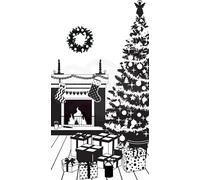 Designer Boutique Collection - The Night Before Christmas - Pre-Cut Rubber Stamp